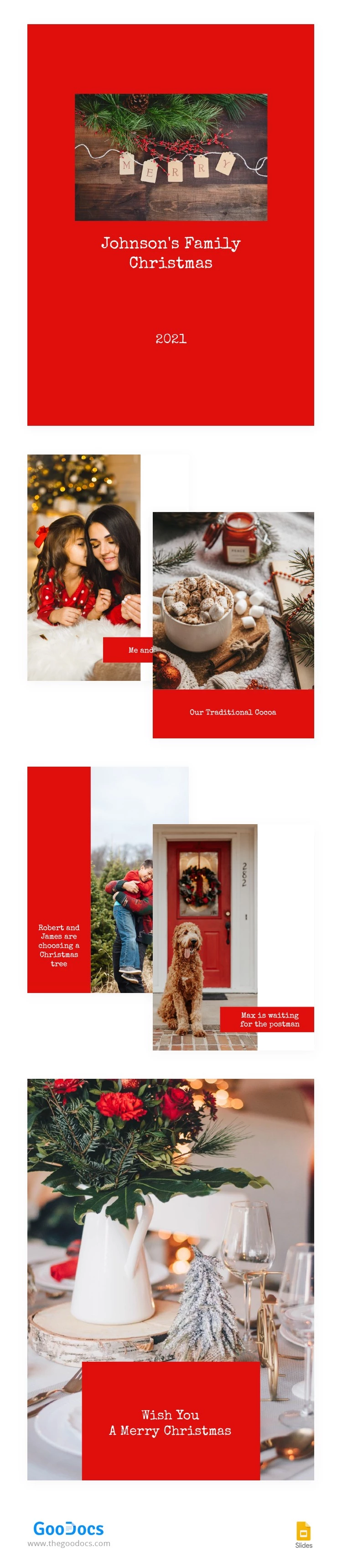 Album fotografico di Natale in famiglia - free Google Docs Template - 10062875