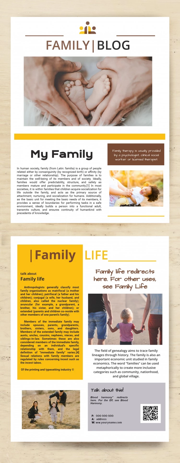 Newsletter della famiglia - free Google Docs Template - 10061756