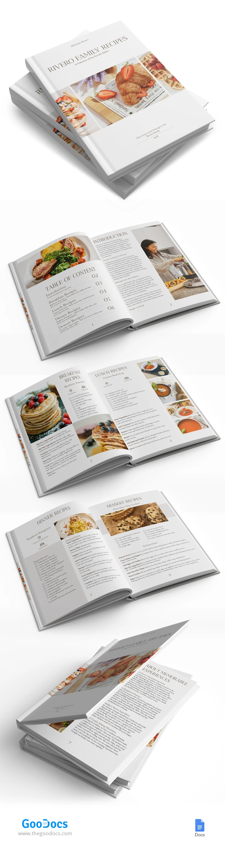 Libro delle ricette di famiglia - free Google Docs Template - 10068787