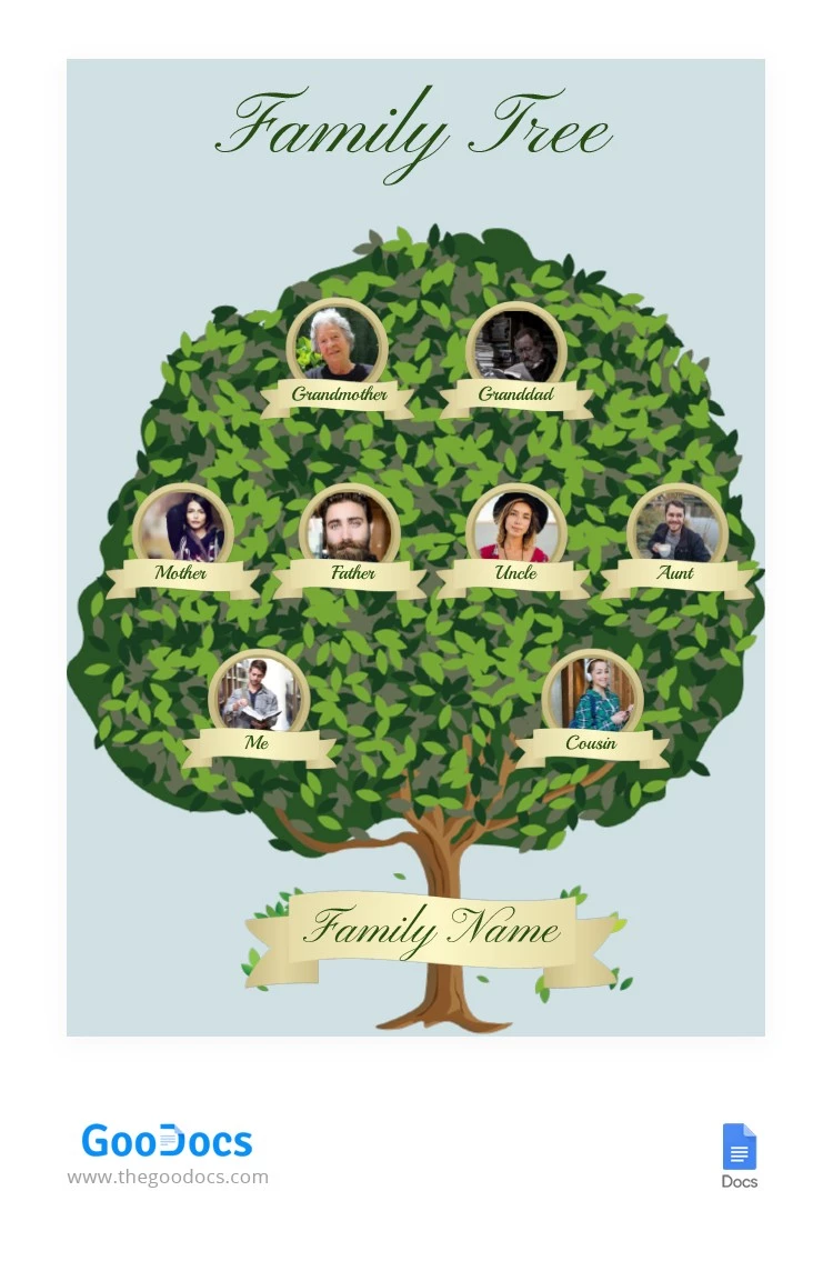 Family Tree - free Google Docs Template - 10062249