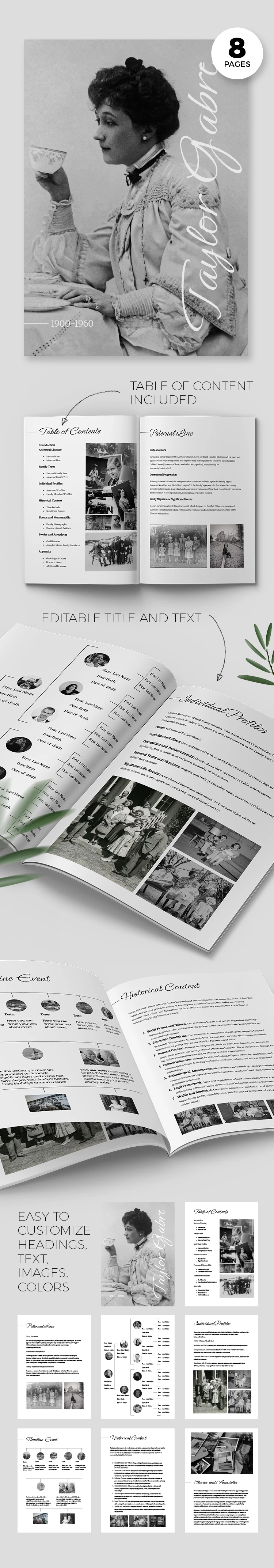 Libro de genealogía - free Google Docs Template - 10068843