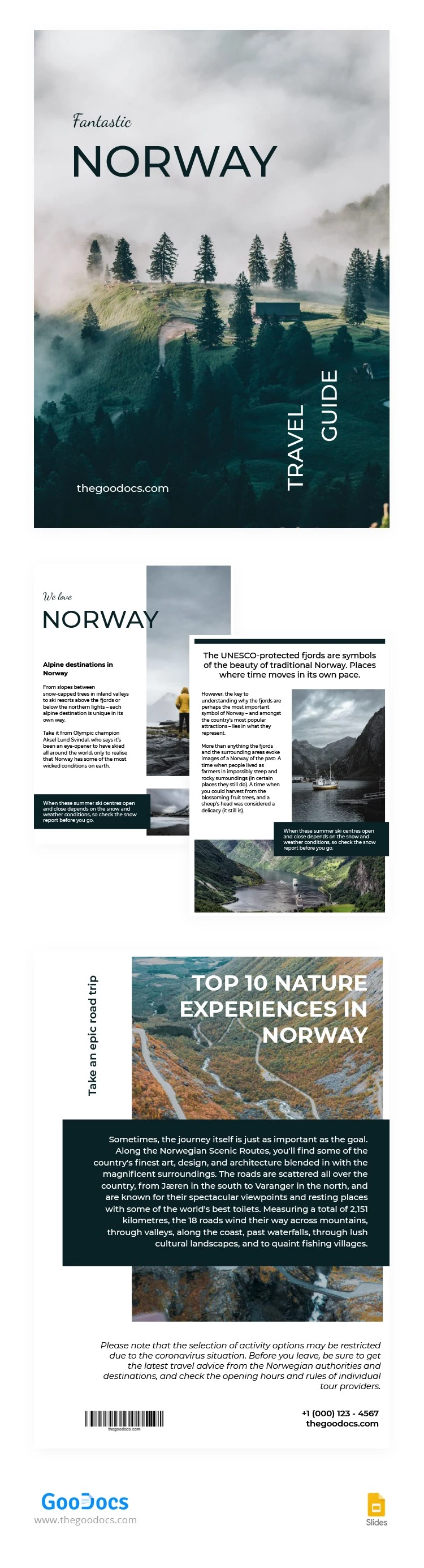 Livre fantastique de Norvège - free Google Docs Template - 10062805