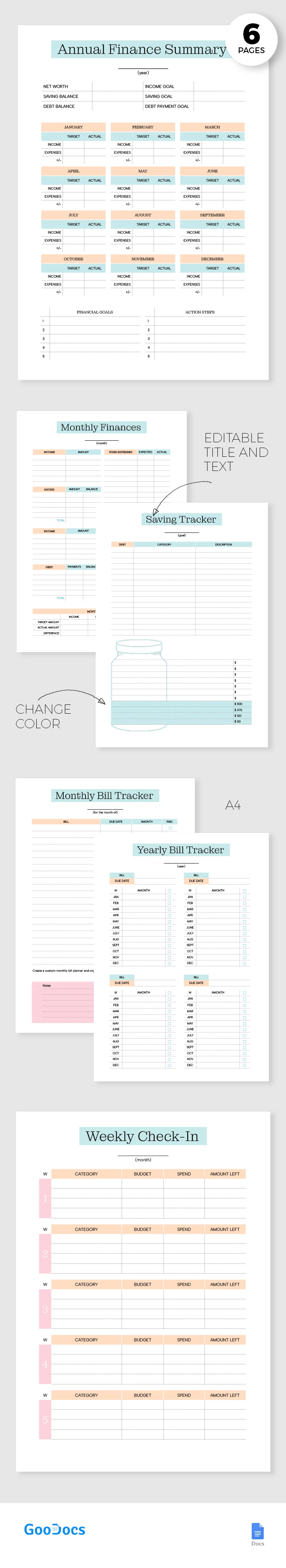 Simple Financial Budget - free Google Docs Template - 10068626