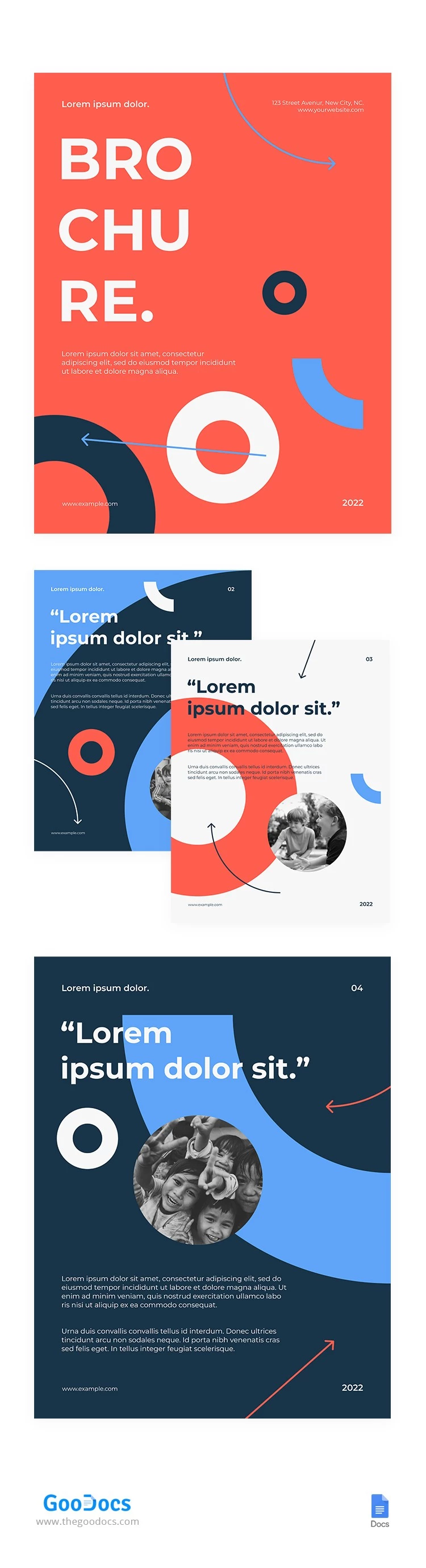 Flat Bi-fold Brochure - free Google Docs Template - 10064931