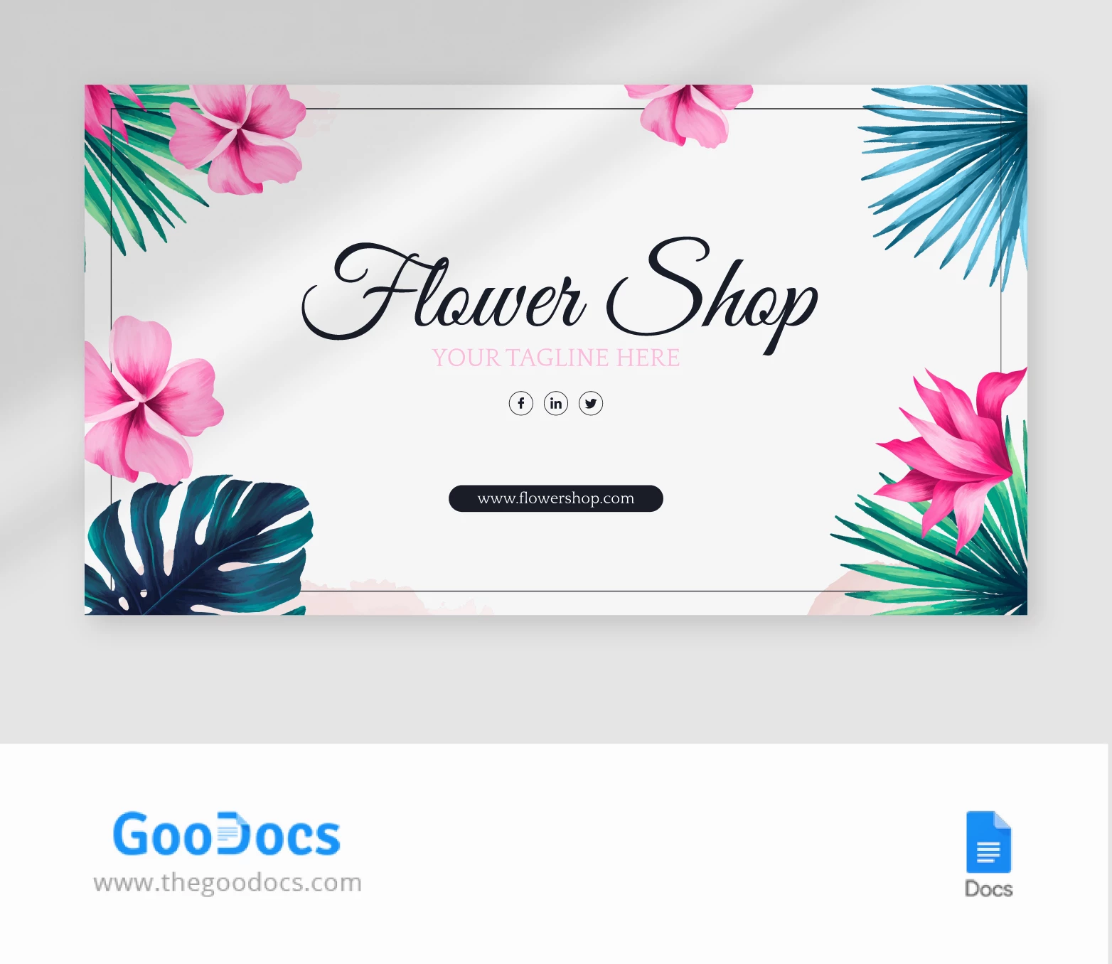 Floral Facebook Cover - free Google Docs Template - 10067665