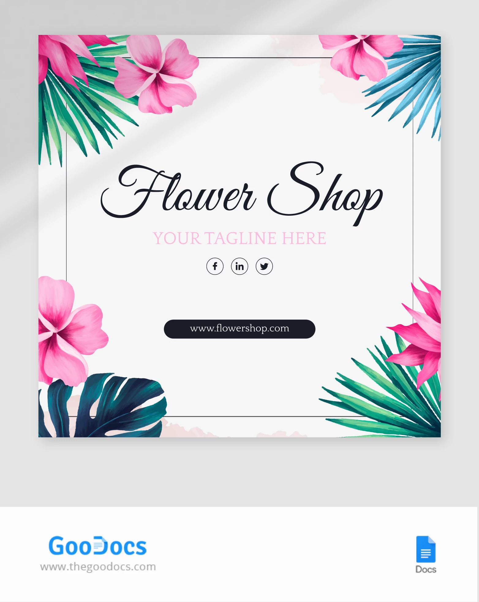 Publicación floral de Instagram - free Google Docs Template - 10067667