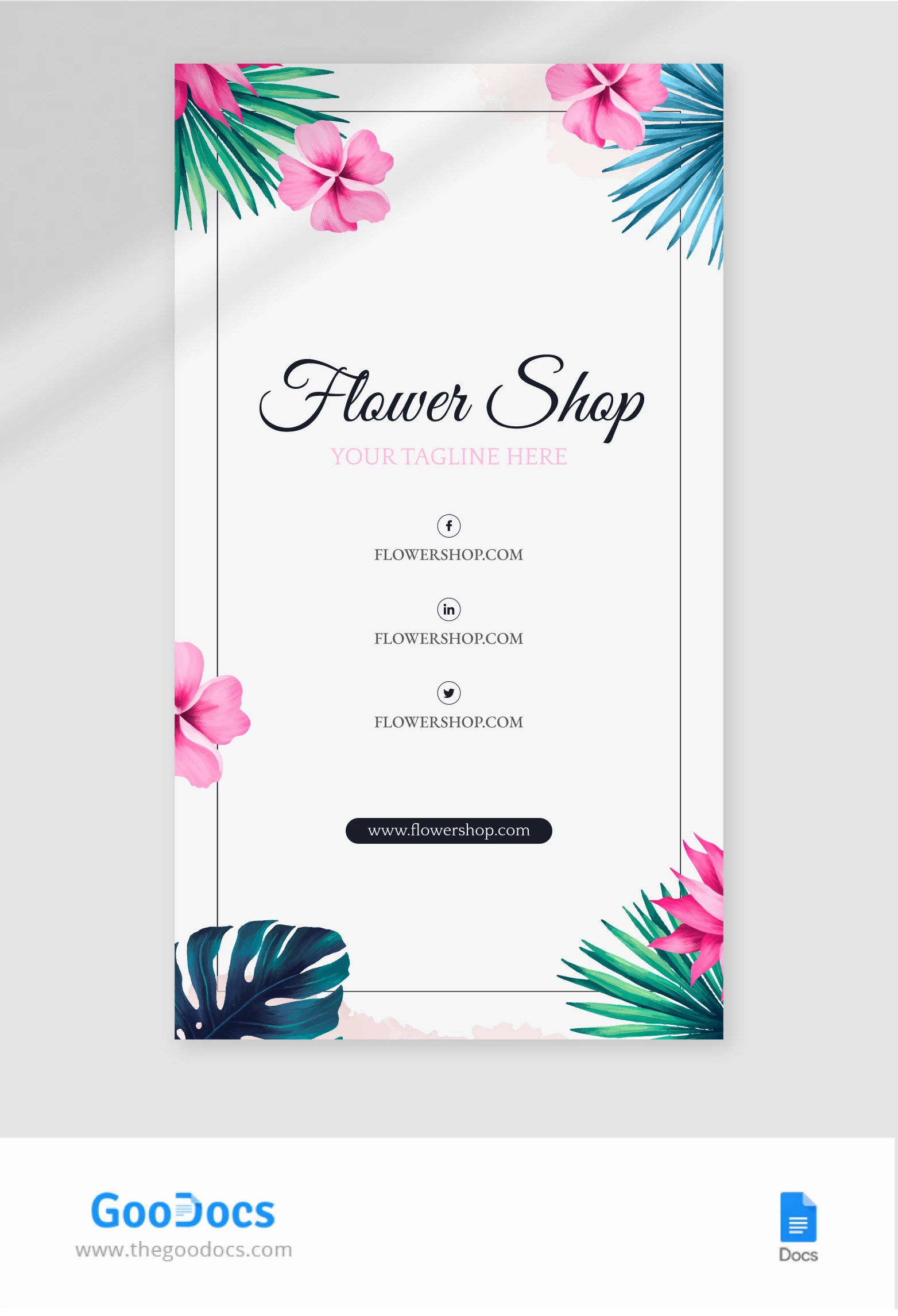 Histoires Instagram florales - free Google Docs Template - 10067664