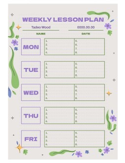 Weekly Lesson Plan Template Editable Free Word Doenter - Infoupdate.org