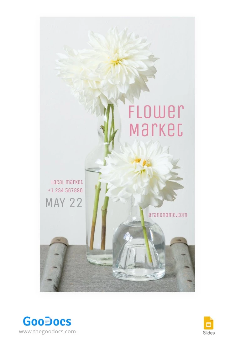 Storia di Instagram del mercato dei fiori - free Google Docs Template - 10064009