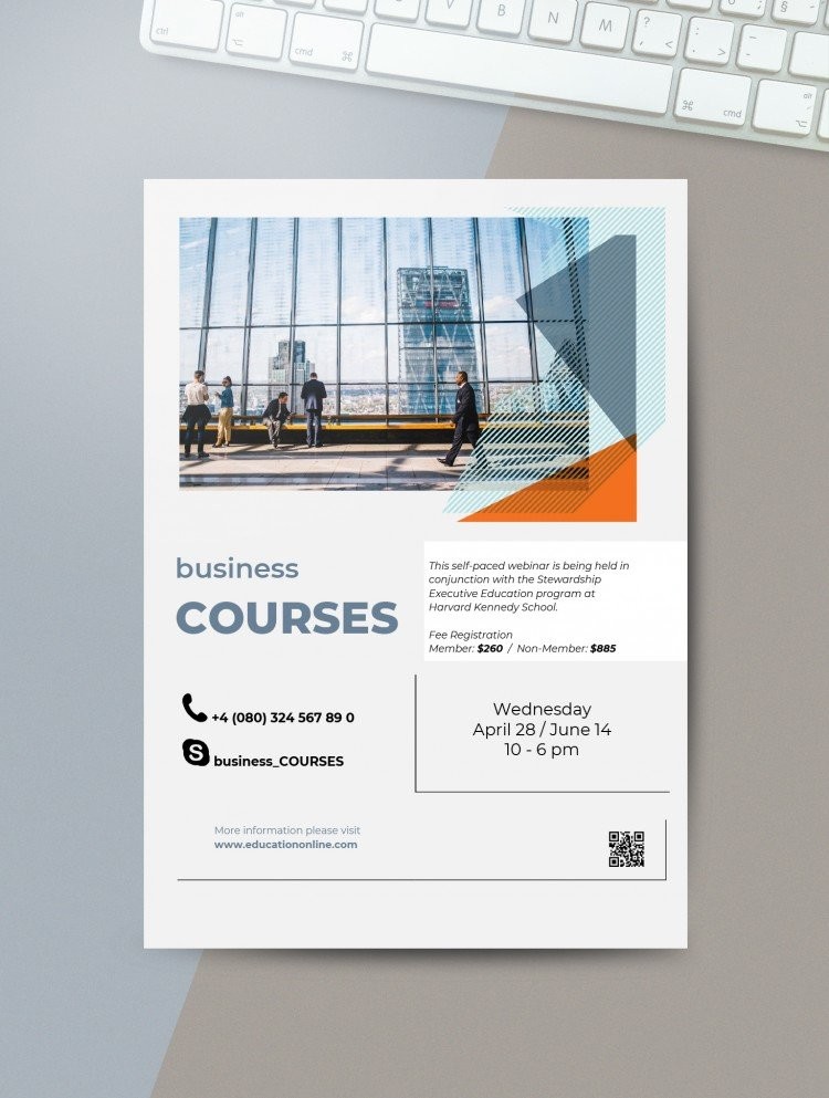 Free Business Courses Flyer Template In Google Docs