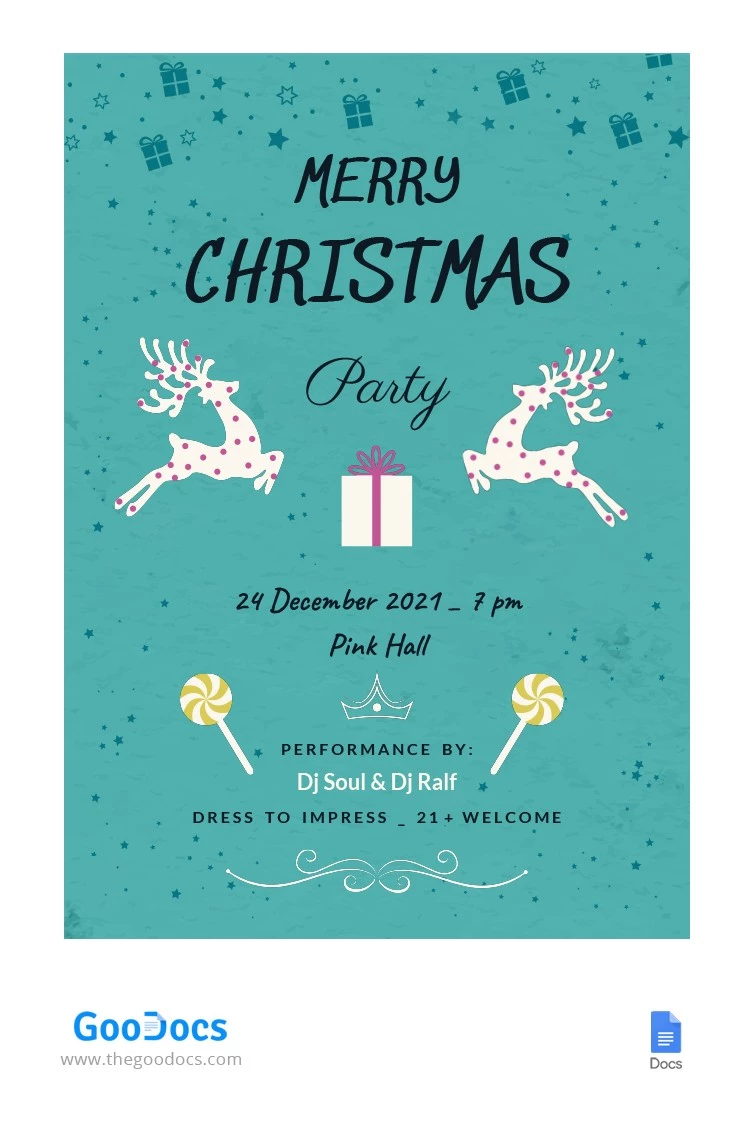 Fantastic Christmas Flyer - free Google Docs Template - 10062160