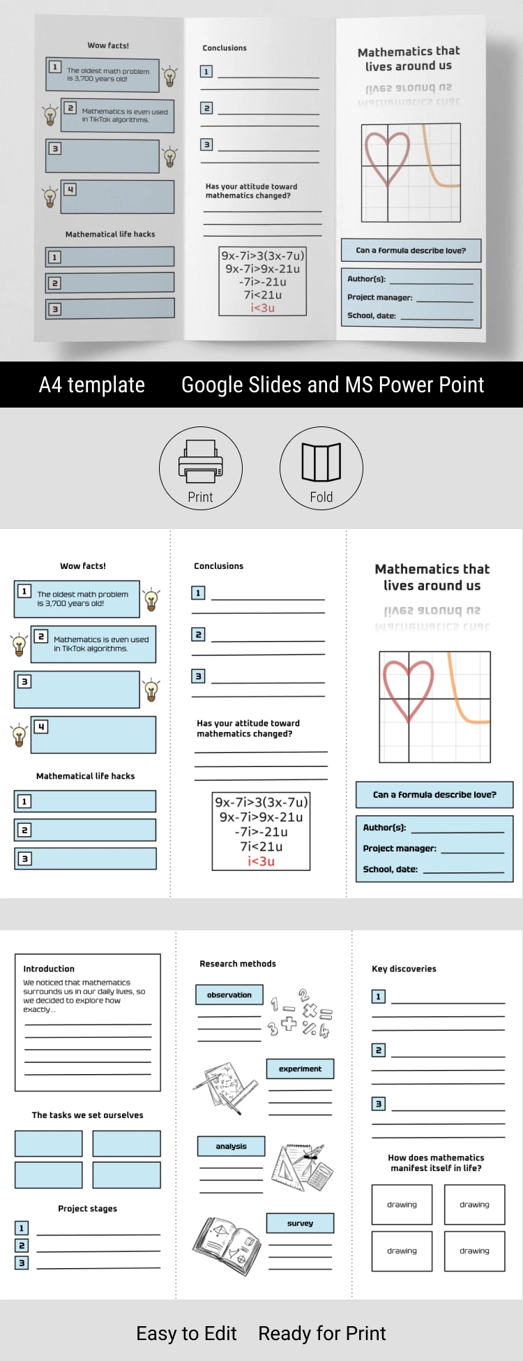 Free Free Blank Brochure Template Customize for Any School Project