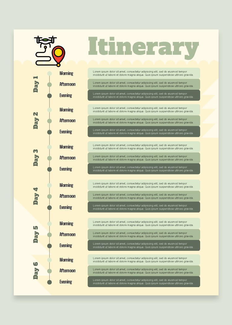 Free Free Printable Itinerary Template | thegoodocs.com