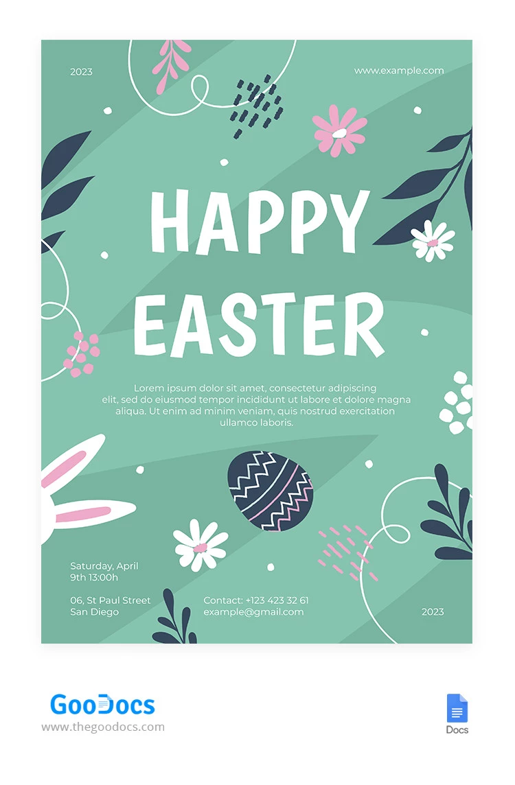 Funny Easter Flyer - free Google Docs Template - 10065630