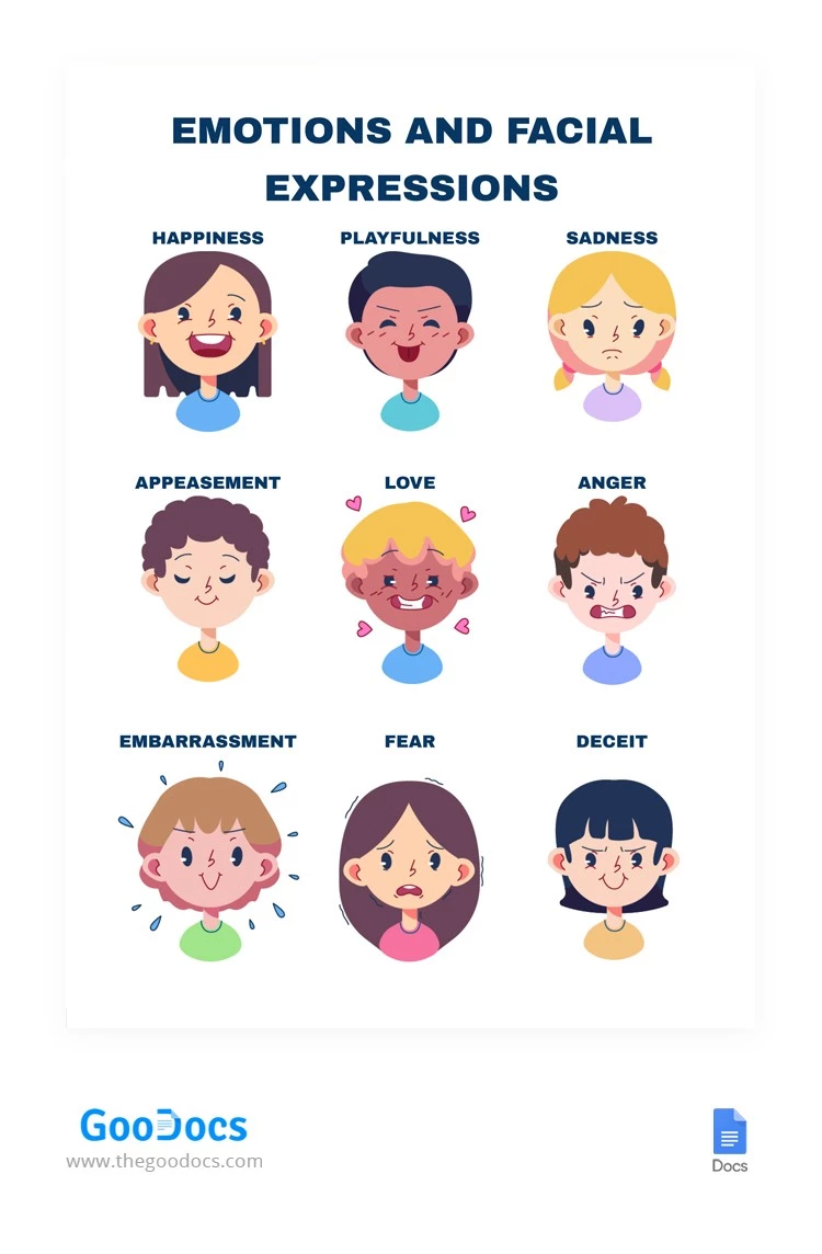 Funny Emotions Classroom Decors - free Google Docs Template - 10064911