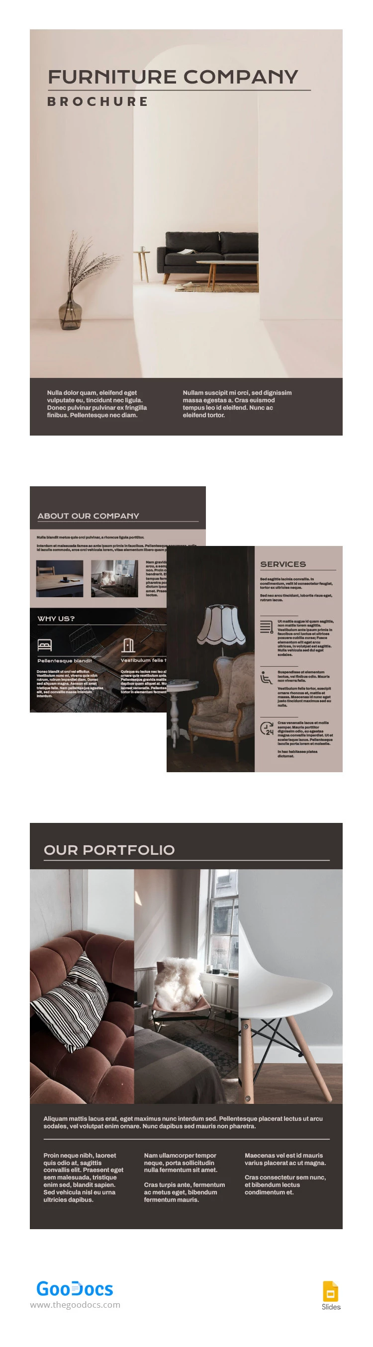 Furniture Company Brochure - free Google Docs Template - 10065508