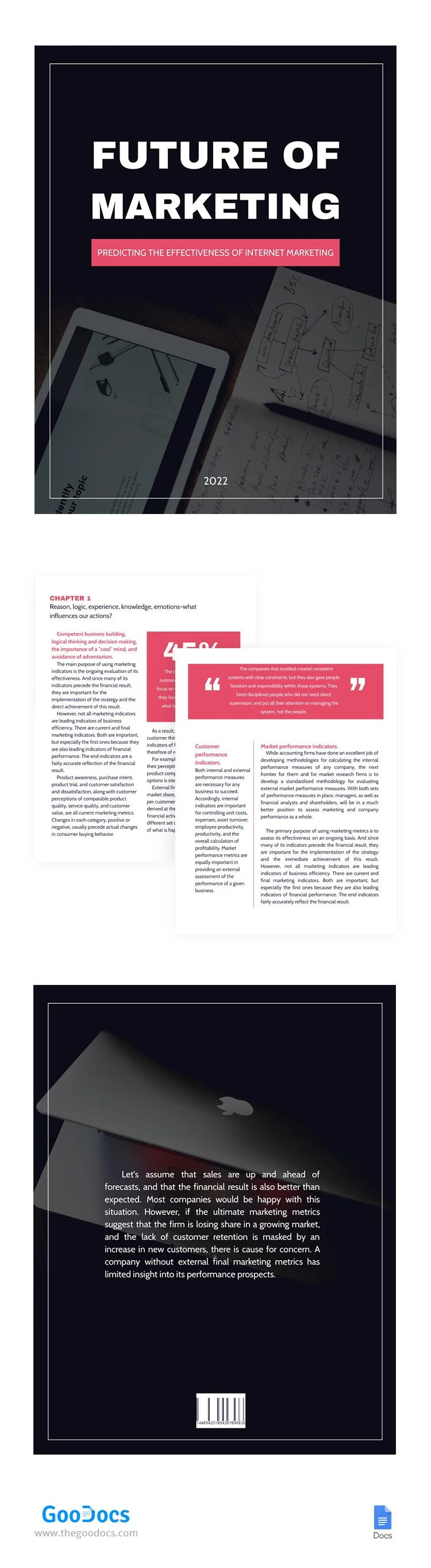 L'avenir du livre de marketing - free Google Docs Template - 10062596