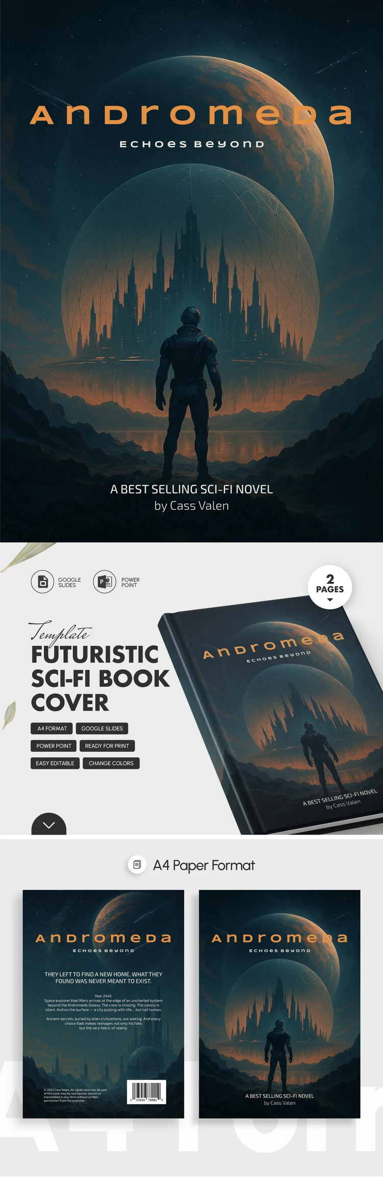 Futuristic Sci-Fi Book Cover Template - free Google Docs Template - 10071229 Futuristic Sci-Fi Book Cover Template - free Google Docs Template - 10071229