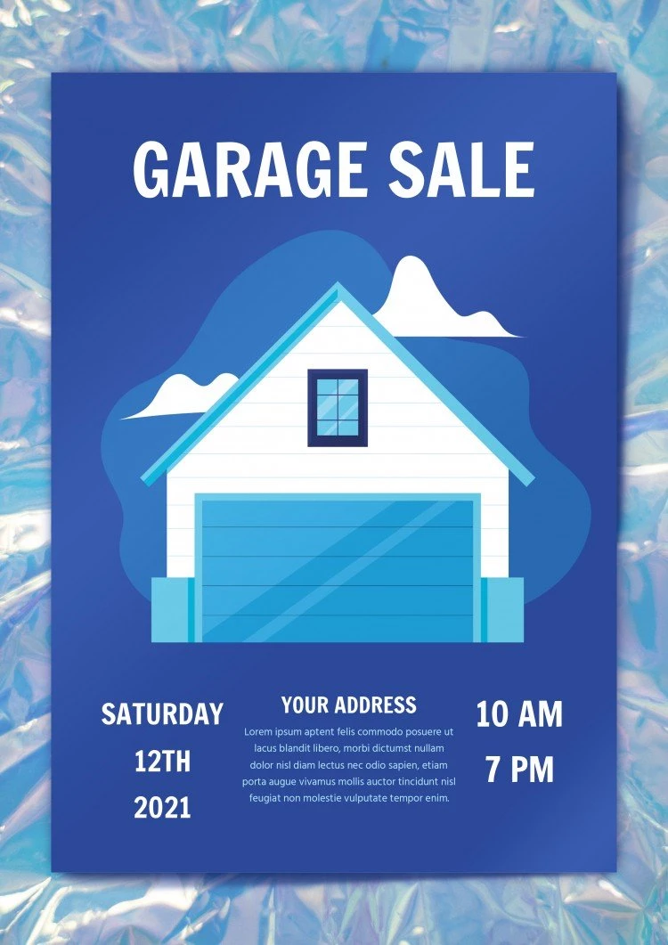 Affiche de vente de garage - free Google Docs Template - 10061620
