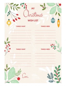 Page 13 - Free and customizable holiday wishlist templates