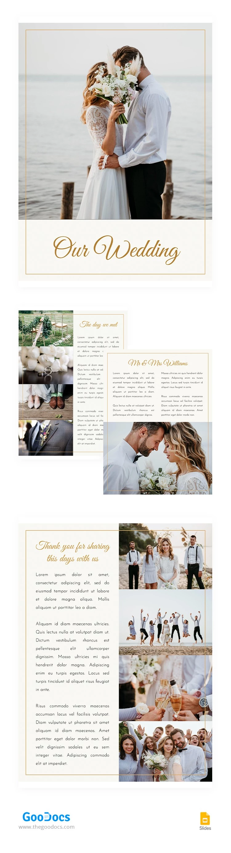 Gentle Light Wedding Book - free Google Docs Template - 10065702