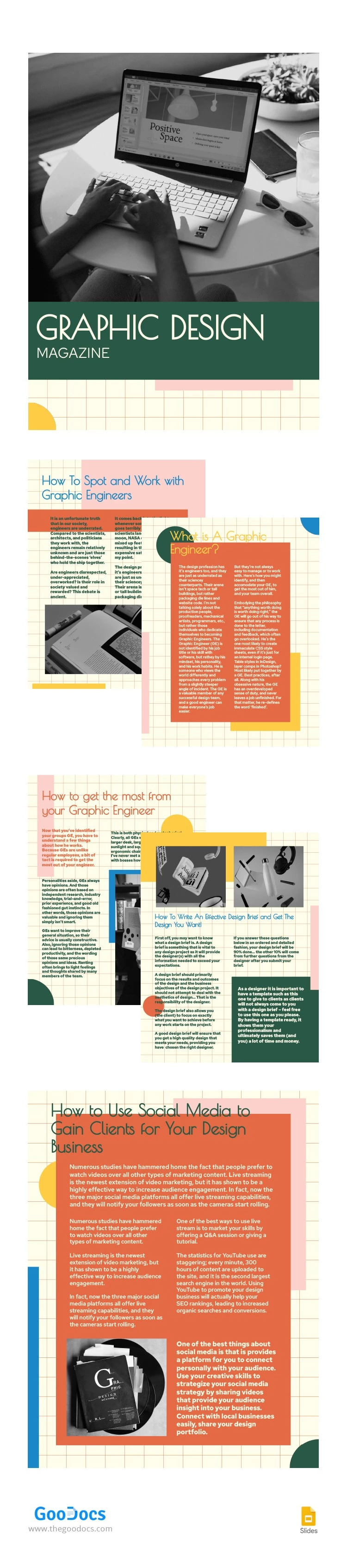 Magazine de design graphique - free Google Docs Template - 10064206