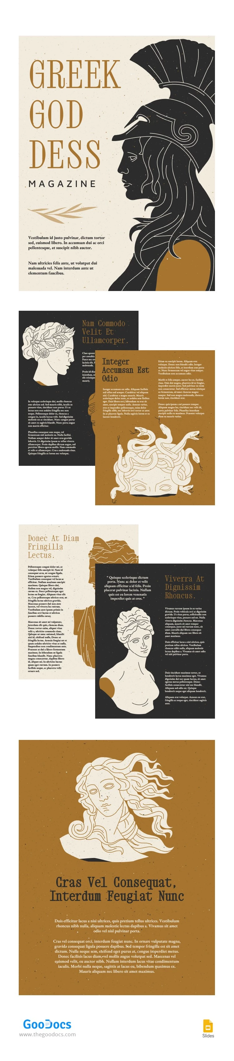 Greek Goddess Magazine - free Google Docs Template - 10065951