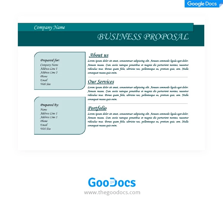 Proposition d'entreprise verte - free Google Docs Template - 10061995