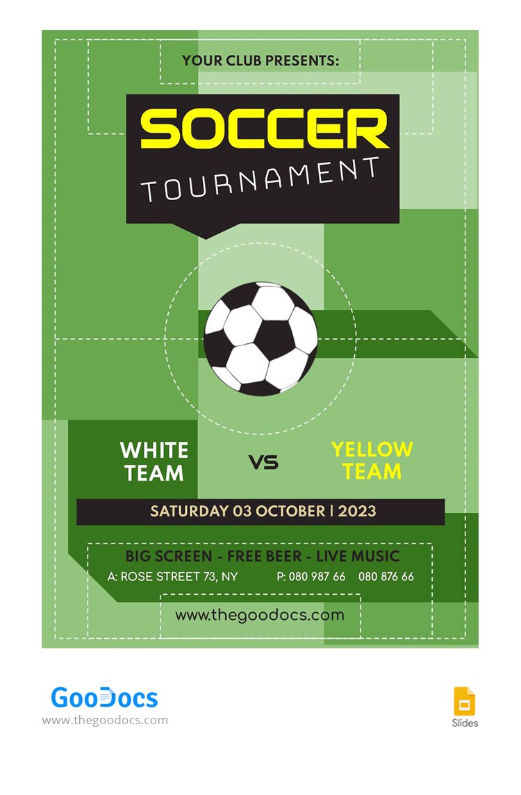 football tournament flyer template