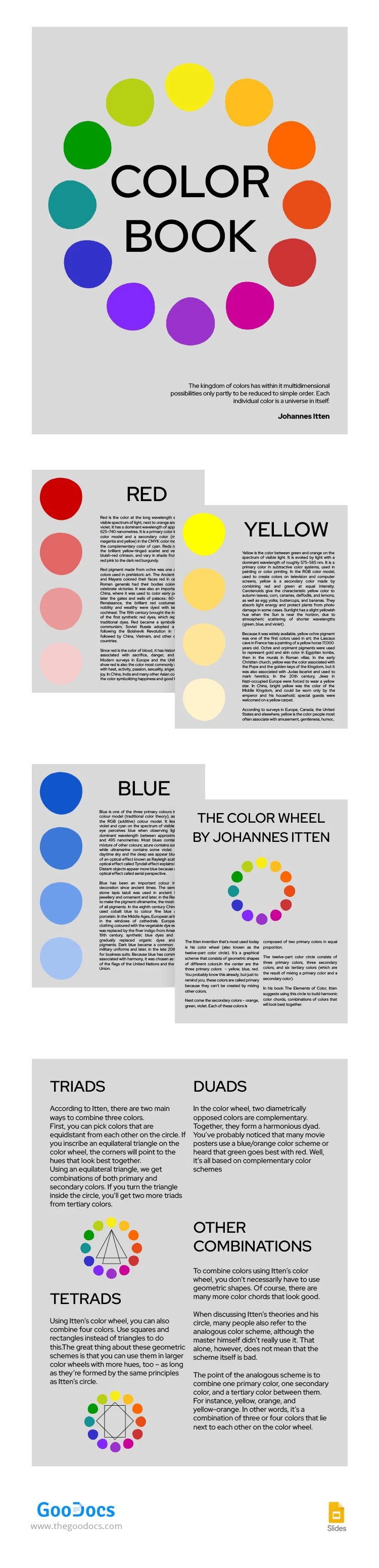 Grey Color Book - free Google Docs Template - 10063679