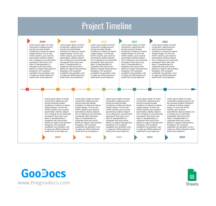 Grey Project Timeline - free Google Docs Template - 10067079