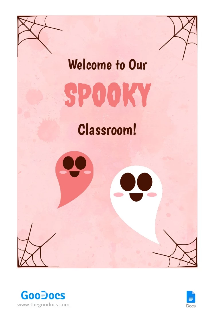 Decoração de sala de aula para o Halloween - free Google Docs Template - 10062316