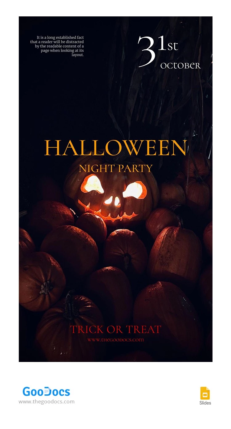 Storia di Halloween su Instagram - free Google Docs Template - 10064499