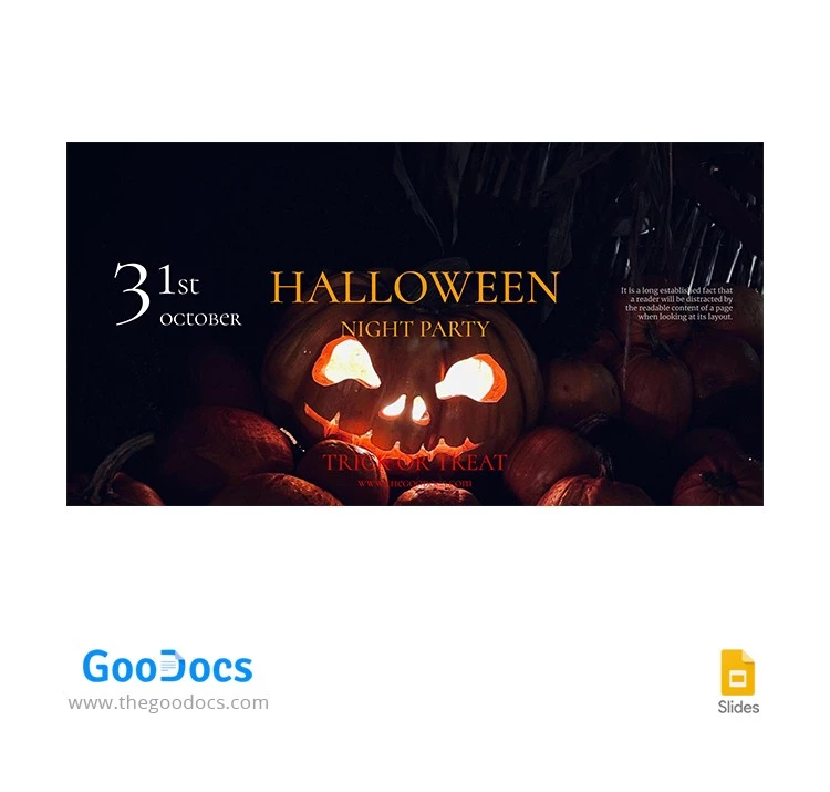 Miniatura di Halloween su YouTube - free Google Docs Template - 10064500