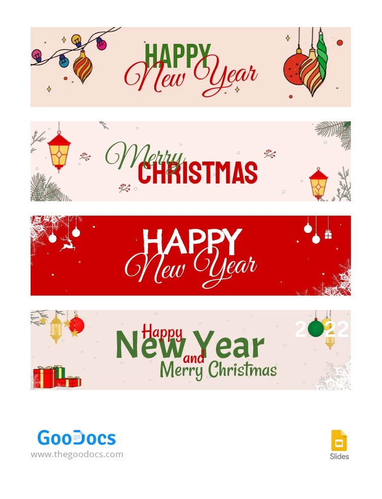 Headers Happy New Year - free Google Docs Template - 10062580