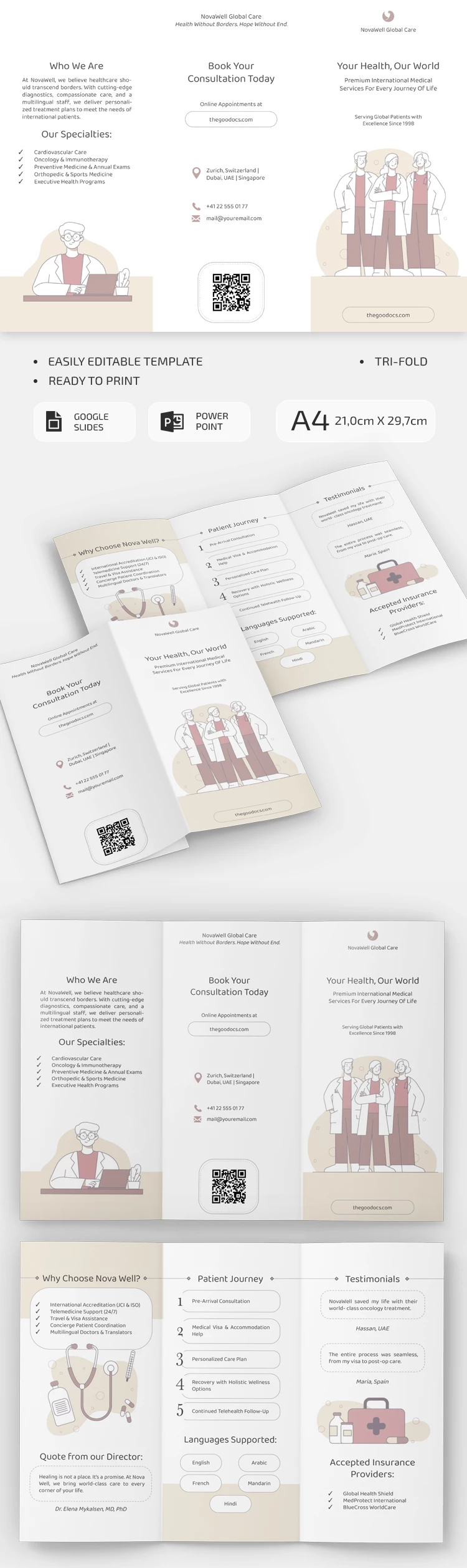 Health Care Medical Trifold Pamphlet Template - free Google Docs Template - 10071302 Health Care Medical Trifold Pamphlet Template - free Google Docs Template - 10071302