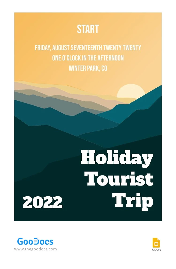 Viaje turístico de vacaciones Anuncios de clase - free Google Docs Template - 10064247