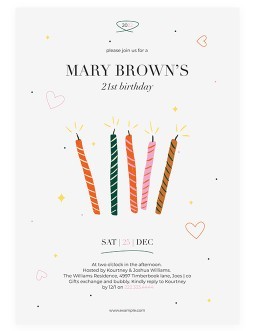 Free Illustrated Birthday Invitation Template In Google Docs