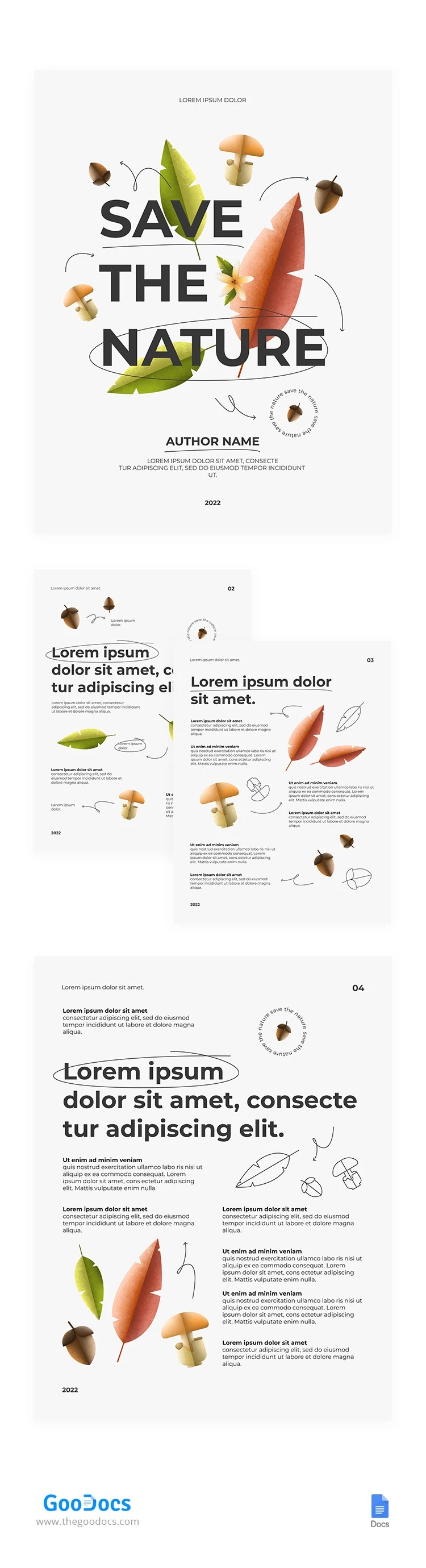 E-book illustré - free Google Docs Template - 10064938