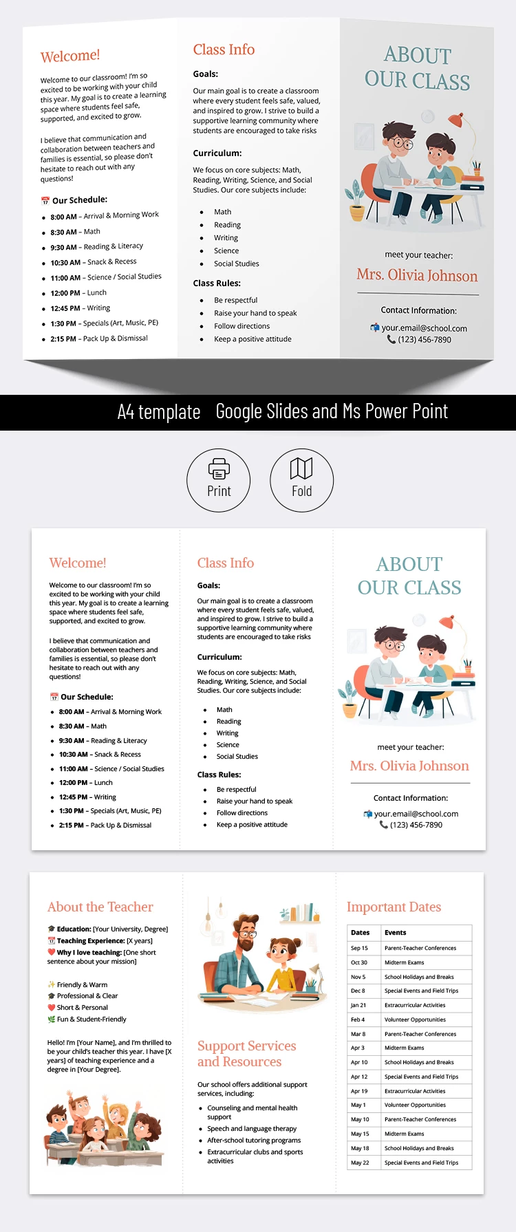 Free Plantilla de folleto informativo - Informational Brochure Template For Teachers 759 170979.webp
