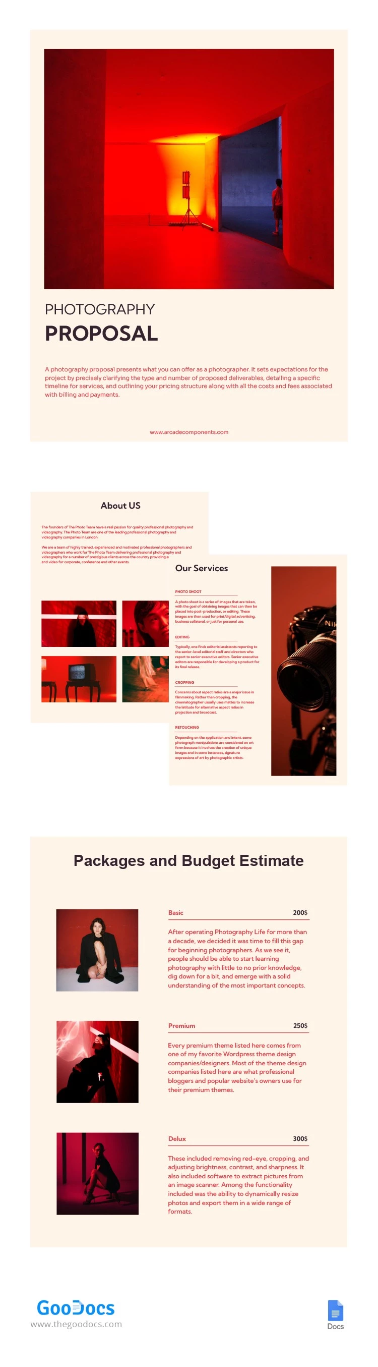 Proposition de photographie intense - free Google Docs Template - 10062948