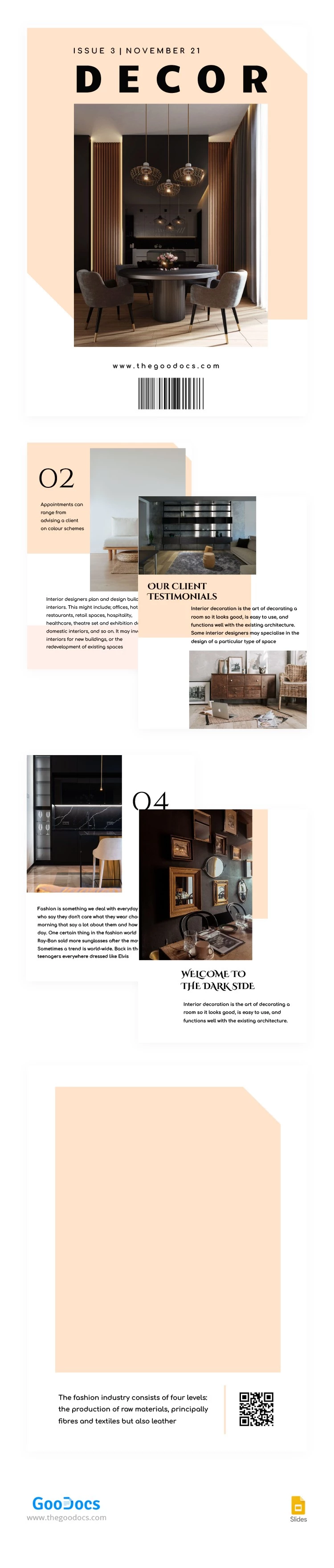 Rivista di Interior Design - free Google Docs Template - 10062592