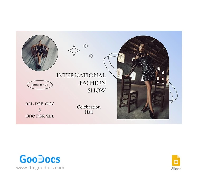 International Fashion Show YouTube Thumbnail - free Google Docs Template - 10063539