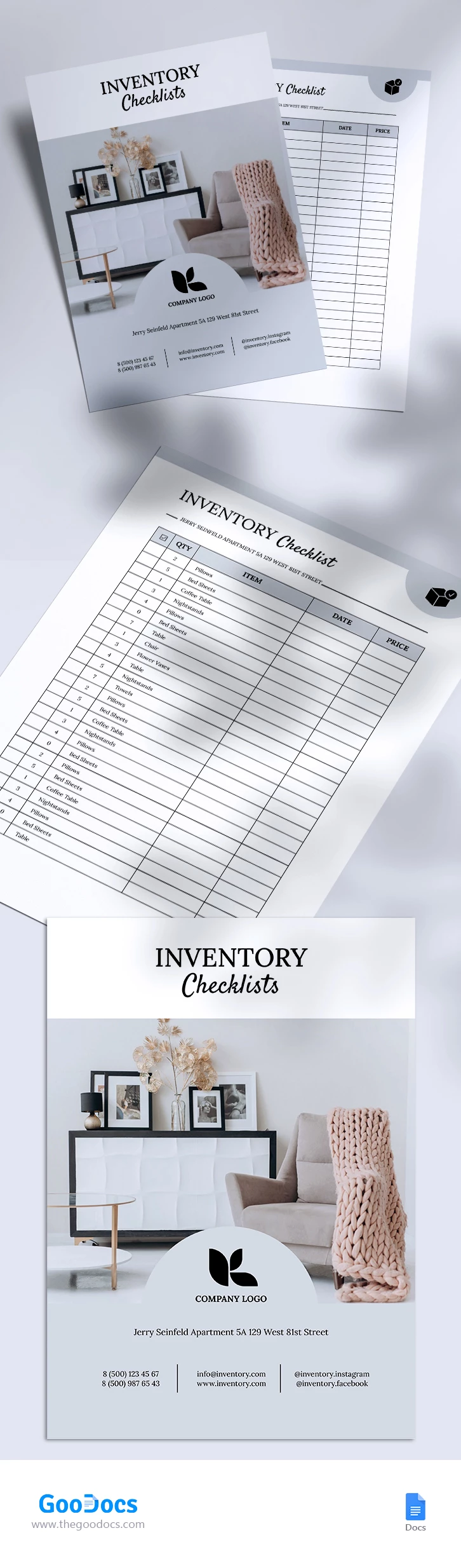 Inventory Checklists - free Google Docs Template - 10066671