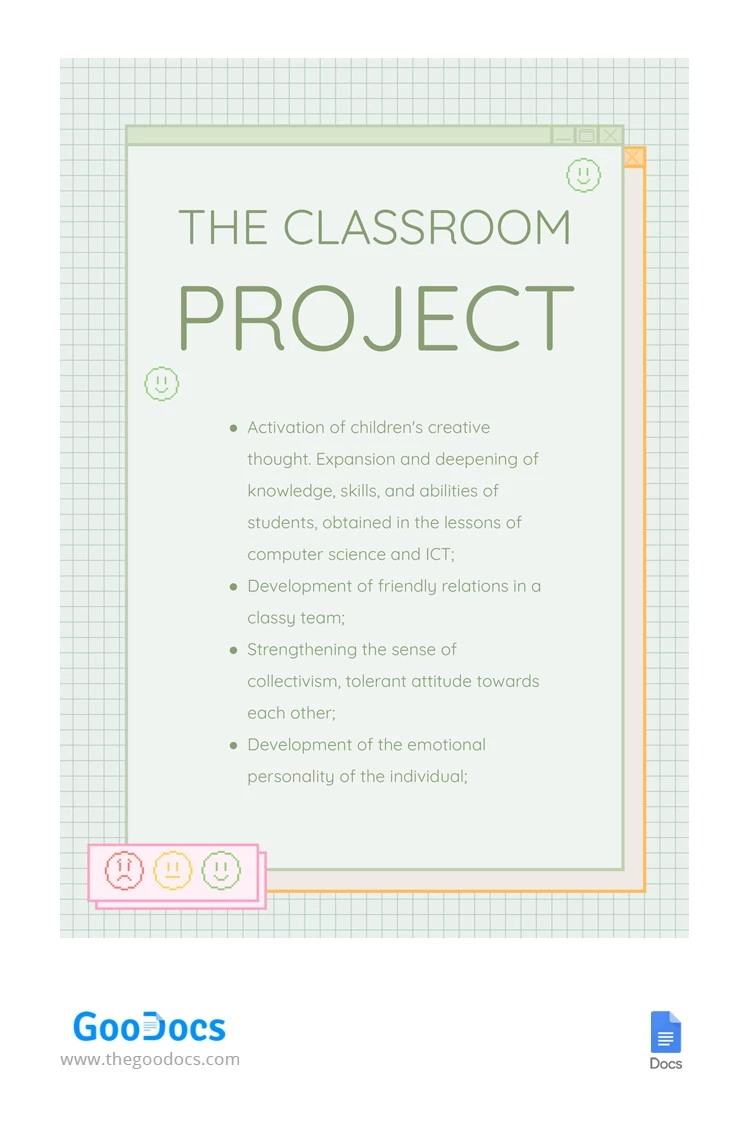 IT Project Classroom Announcement - free Google Docs Template - 10062115