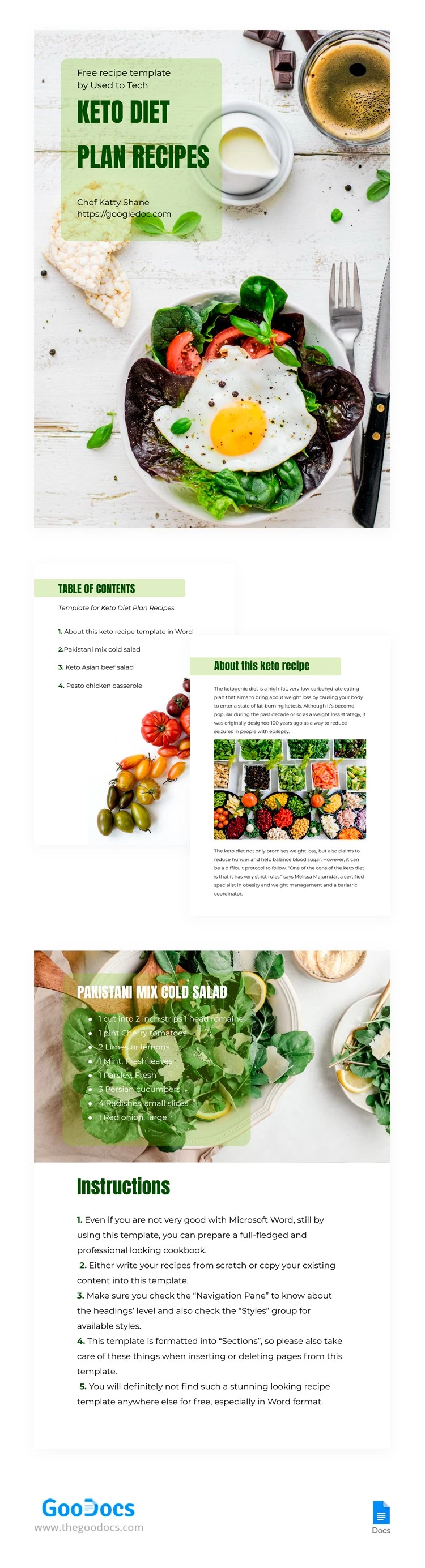 Libro de la dieta cetogénica - free Google Docs Template - 10062149