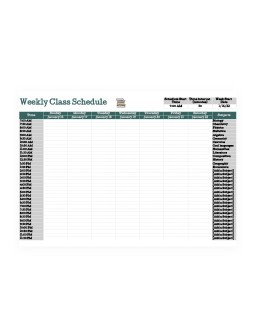 Free Weekly Class Schedule Templates In Google Docs, Google Sheets |  Thegoodocs.com