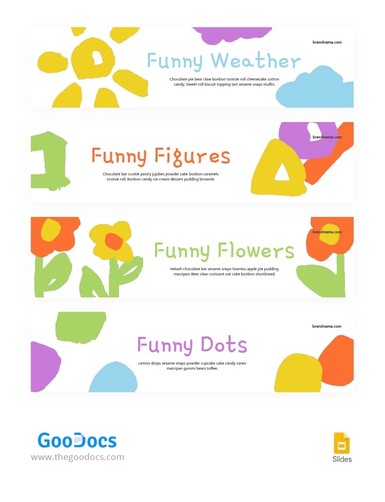 Kids Funny Headers - free Google Docs Template - 10064021