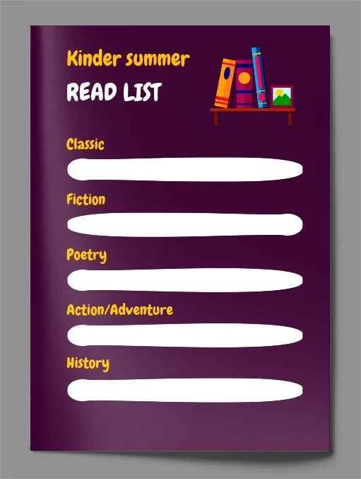 Kids Reading Checklist - free Google Docs Template - 10061846