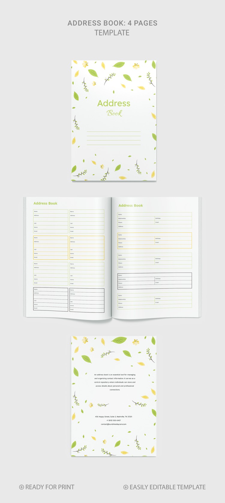 Free Address Book Templates in Google Docs and Word | thegoodocs.com free-address-book-templates-in-google-docs-and-word-thegoodocs-com
